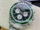 Swiss Replica Rolex Daytona Black Dial Green Diamond Bezel Watch 40MM (4)_th.jpg